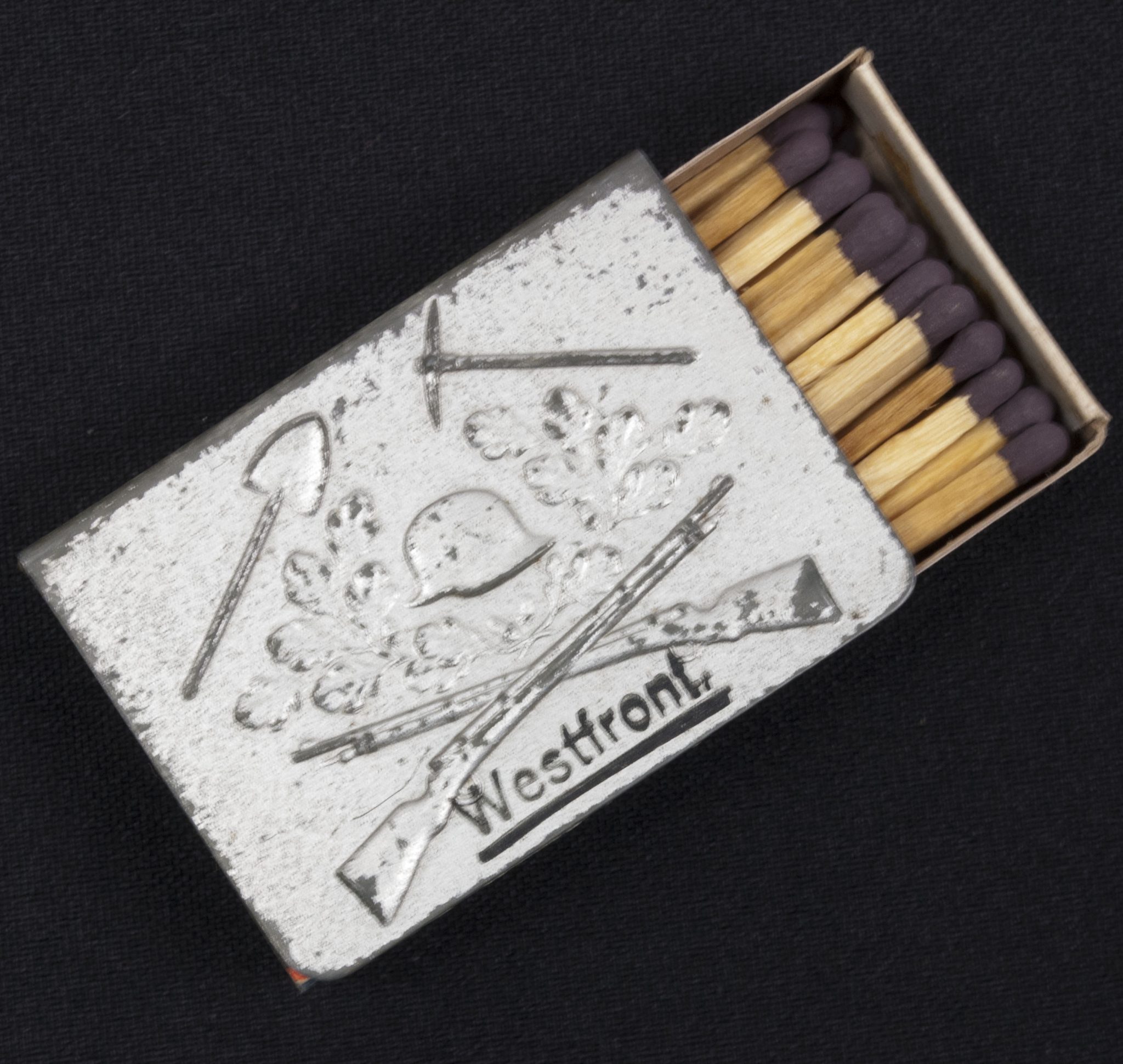 German WWI Matchbox holder "Westfront" - RARE - Image 8