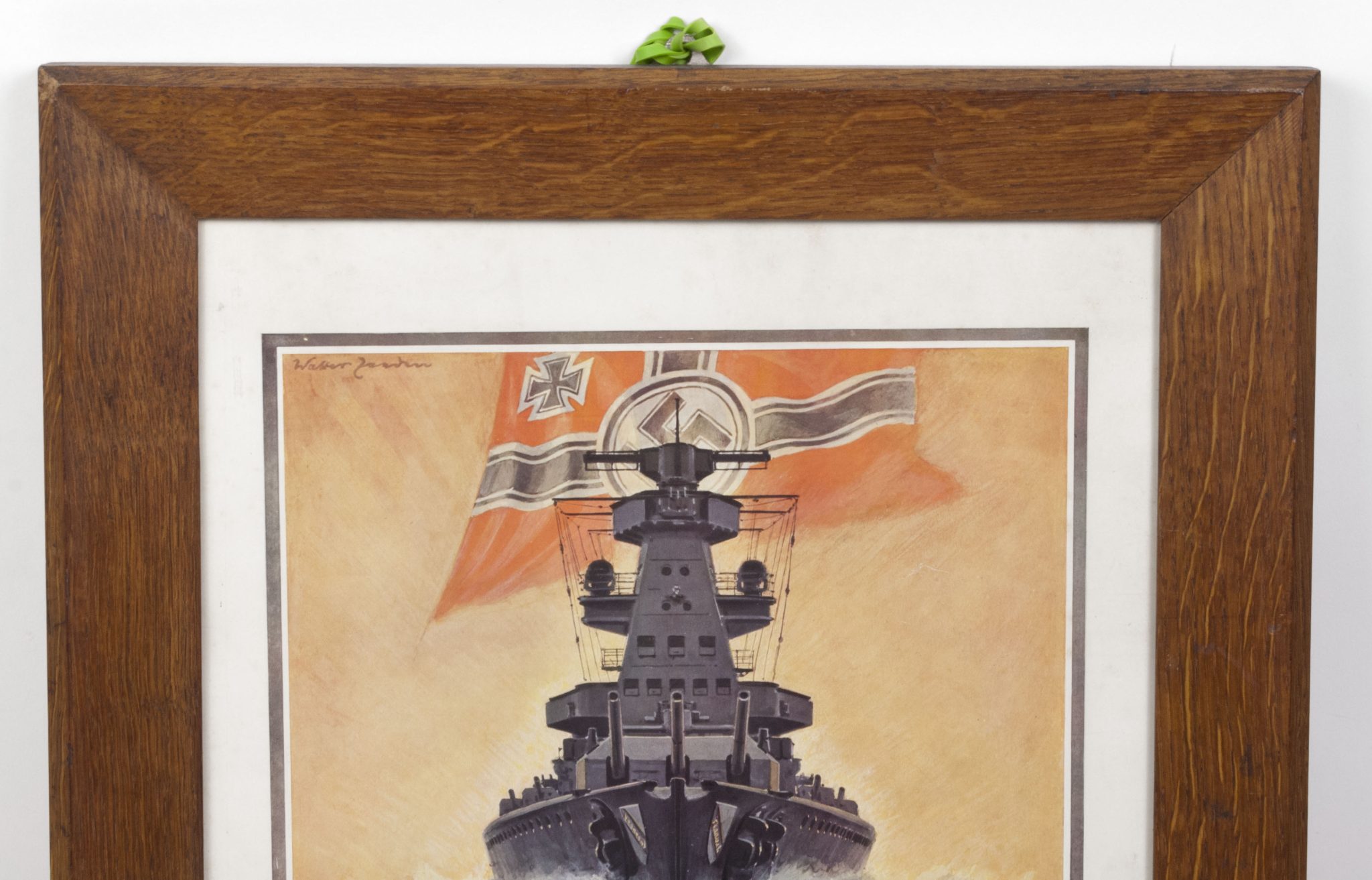 Kriegsmarine (KM) framed luxuary citation (55x40 cm) - Image 4
