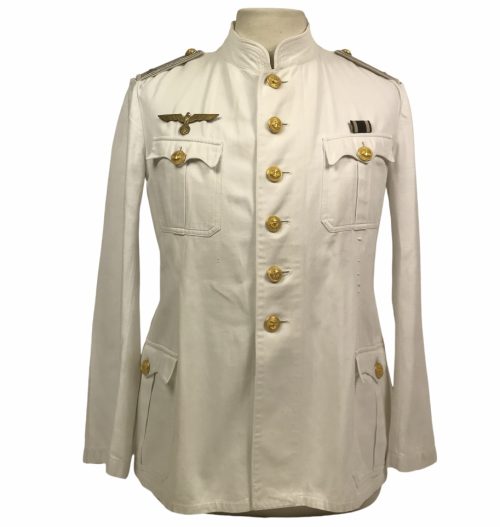 Kriegsmarine (KM) white summer tunic with trousers [Named]