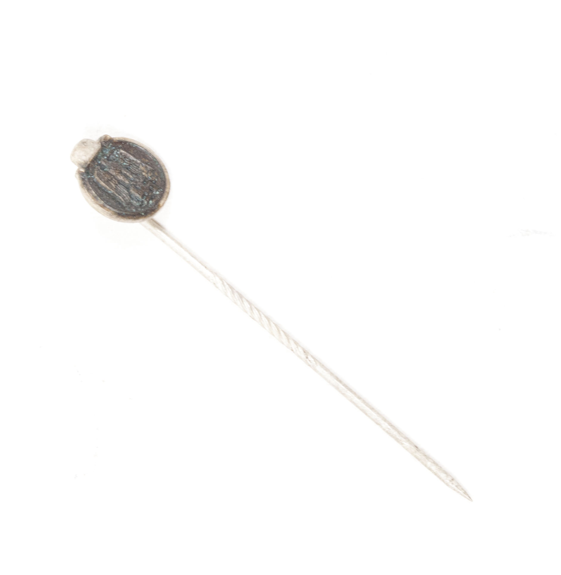 Miniature (9 millimeter) Winterschlacht im Osten Ostmedaille stickpin - extremely rare
