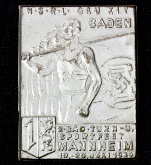 N.S.R.L. Gau XIV Baden 2. bad.Turn-u.Sportfest Mannheim 18.-25.Juni 1939