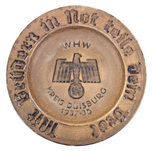 (Plate) Winterhilfswerk (WHW) Kreis Duisburg 1937-1938