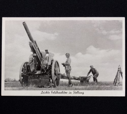 (Postcard) Leichte Feldhaubitze in Stellung