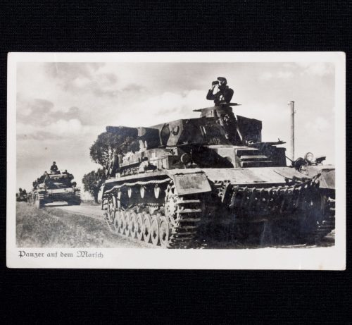 (Postcard) Panzer auf dem Marsch