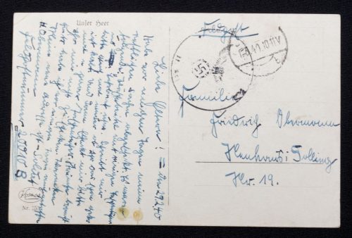 (Postcard) Unsere Heer Pak in Frontaufstellung