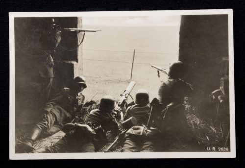 (Postcard) Unsere Reichswehr. Maschinengewehr und Schützen in Stellung