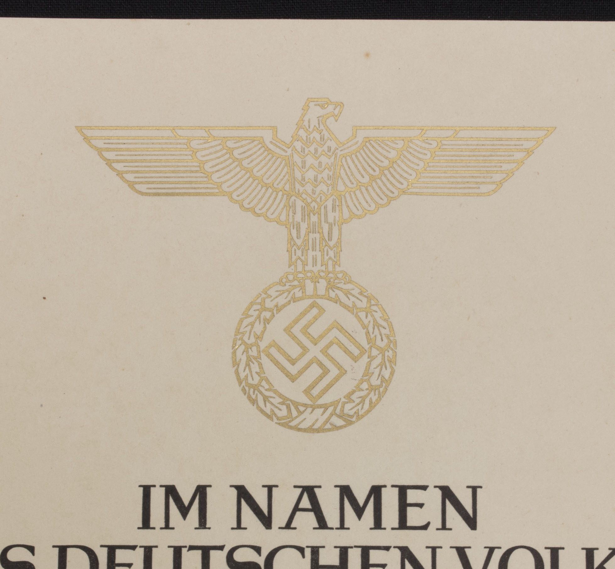 Promotional document (Ernennungsurkunde) Studienassessor Adolf Giesecke signed Führer Hauptquartier 1942 - Image 3