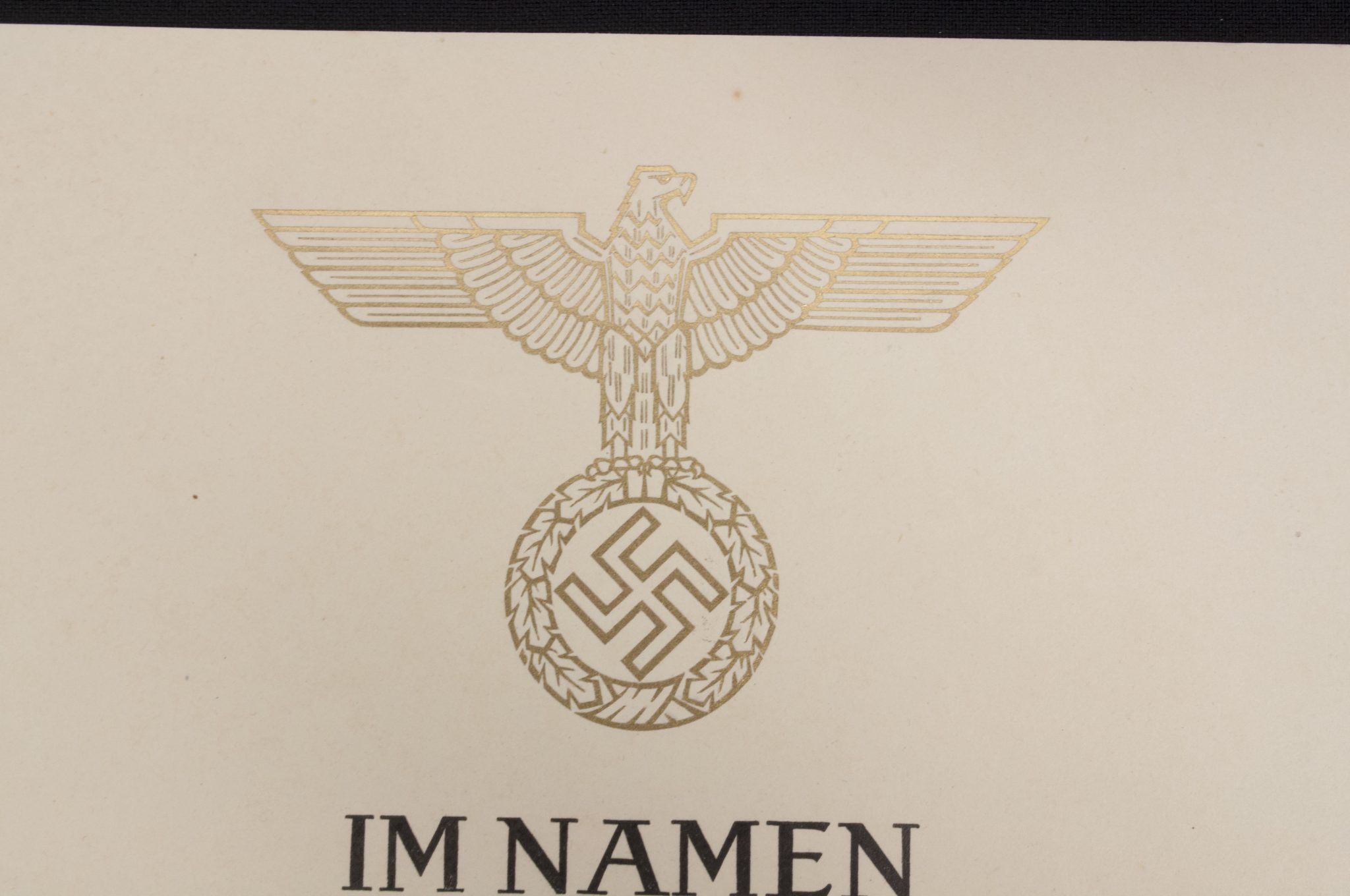 Promotional document (Ernennungsurkunde) Studienassessor Adolf Giesecke signed Führer Hauptquartier 1942 - Image 4