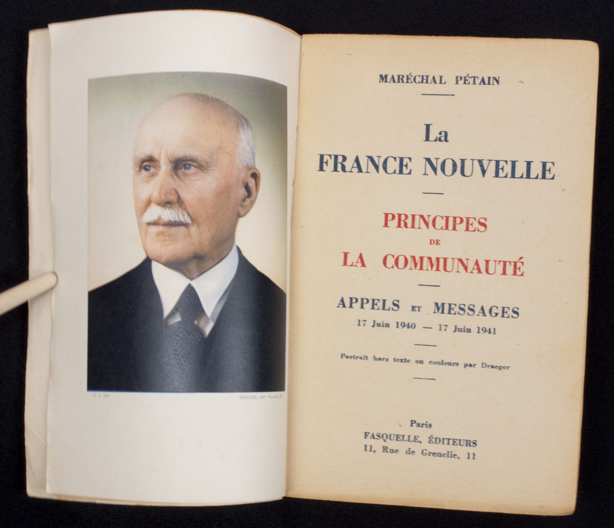 Vichy France poster + Marechal Petain book: "Principes de la Communauté" - Image 17