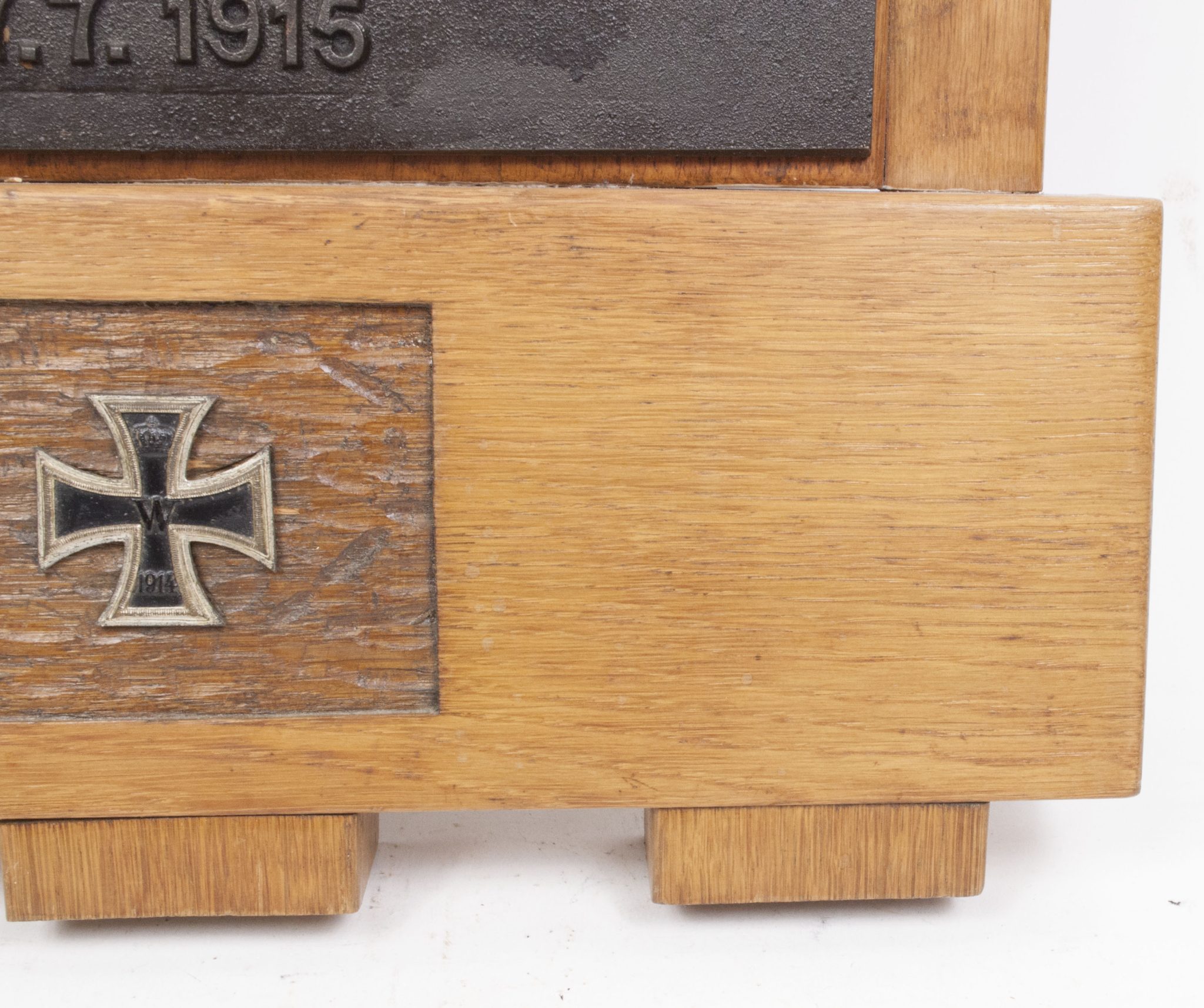 WWI large commemorative plate Feldwebel Hugo Hölling 8/RJR 213 gefallen bei Ypern 7.7.1915 - Image 21