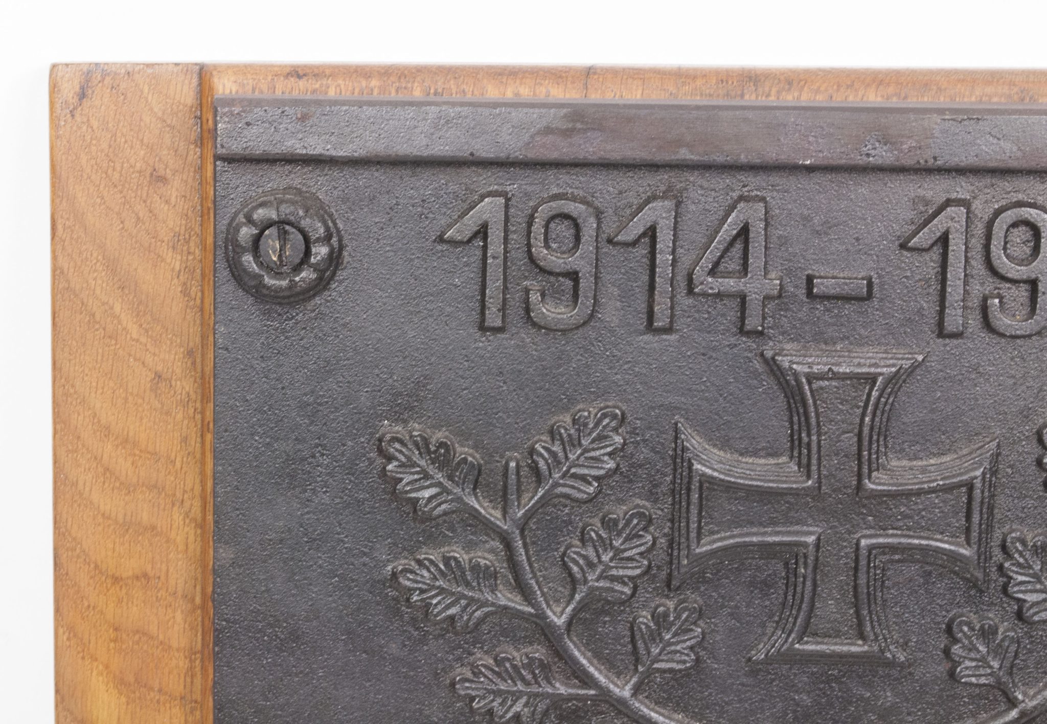 WWI large commemorative plate Feldwebel Hugo Hölling 8/RJR 213 gefallen bei Ypern 7.7.1915 - Image 6