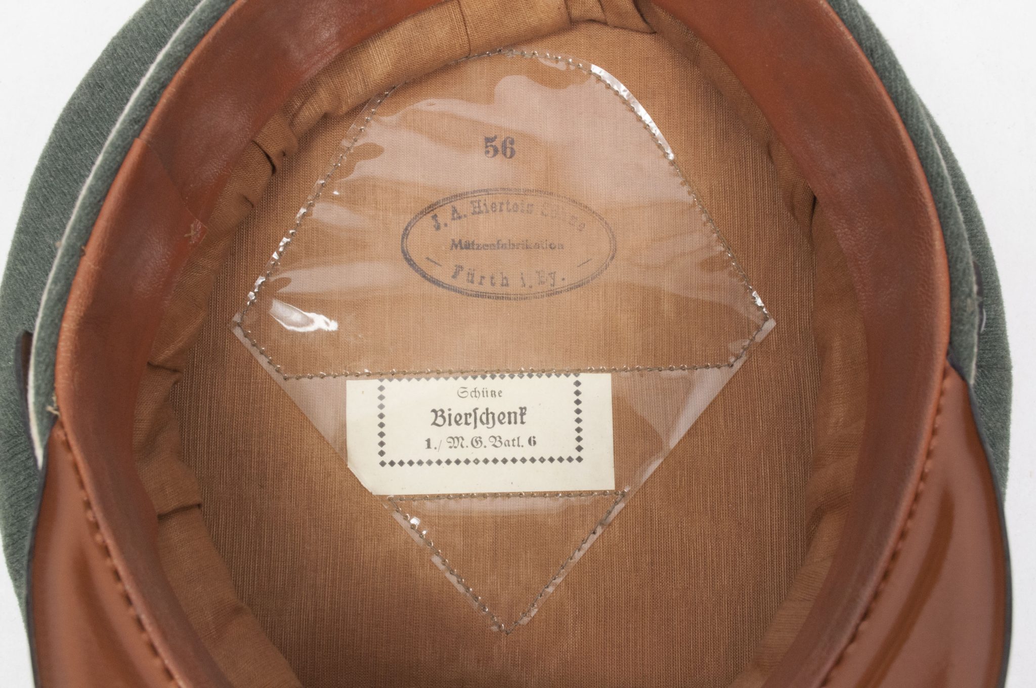 Wehrmacht (Heer) Infanterie Schirmmütze (NAMED: 1./M.G. Batl.6) - Image 28