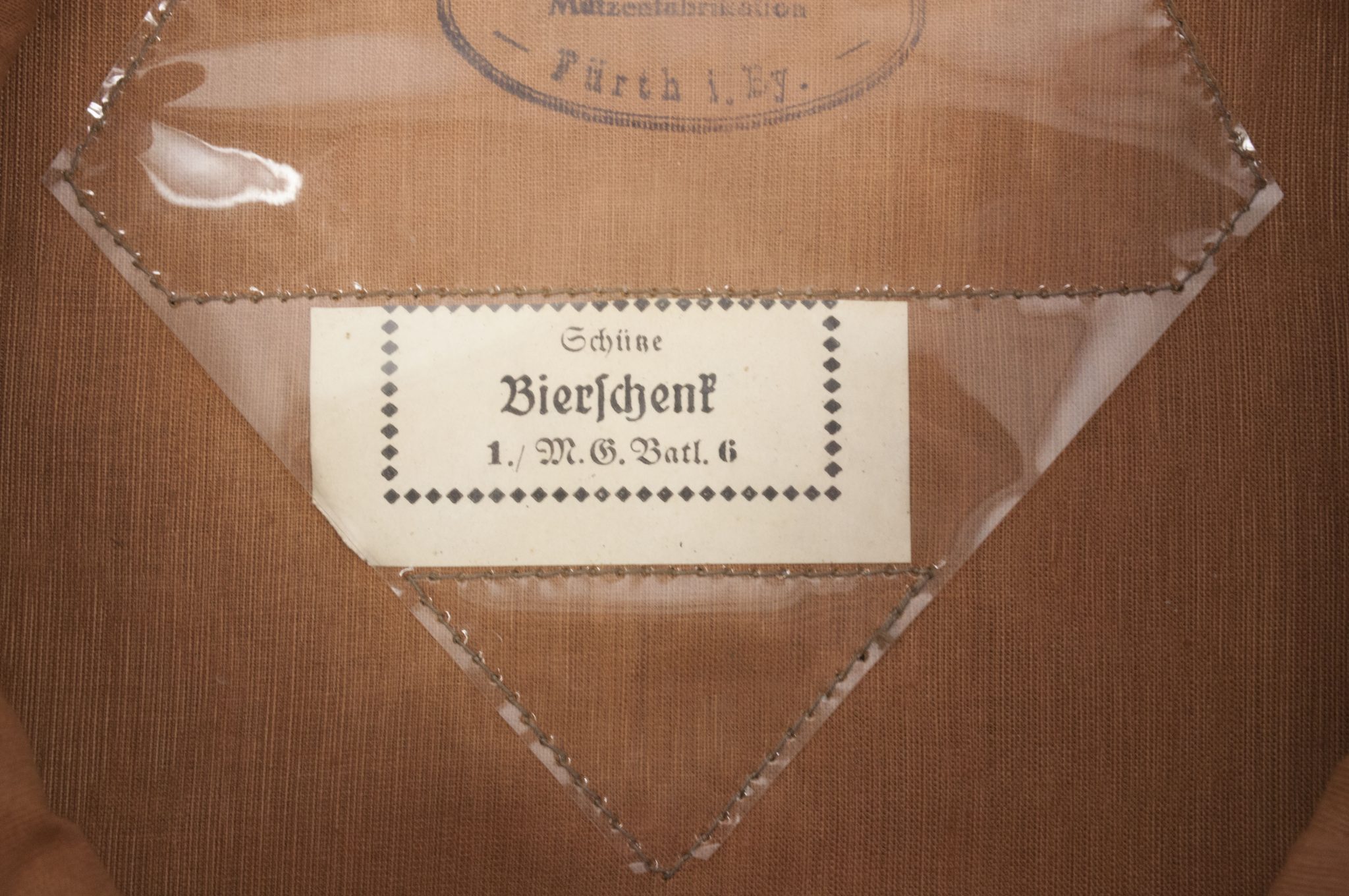 Wehrmacht (Heer) Infanterie Schirmmütze (NAMED: 1./M.G. Batl.6) - Image 27