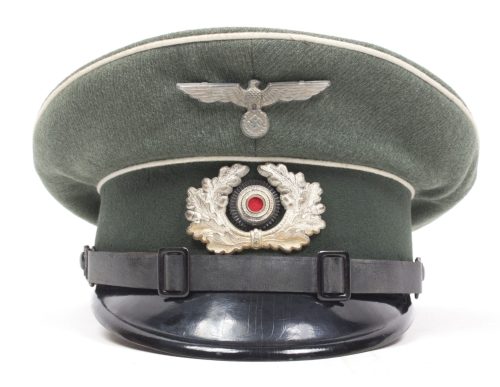 Wehrmacht (Heer) Infanterie Schirmmütze (NAMED 1.M.G. Batl.6)