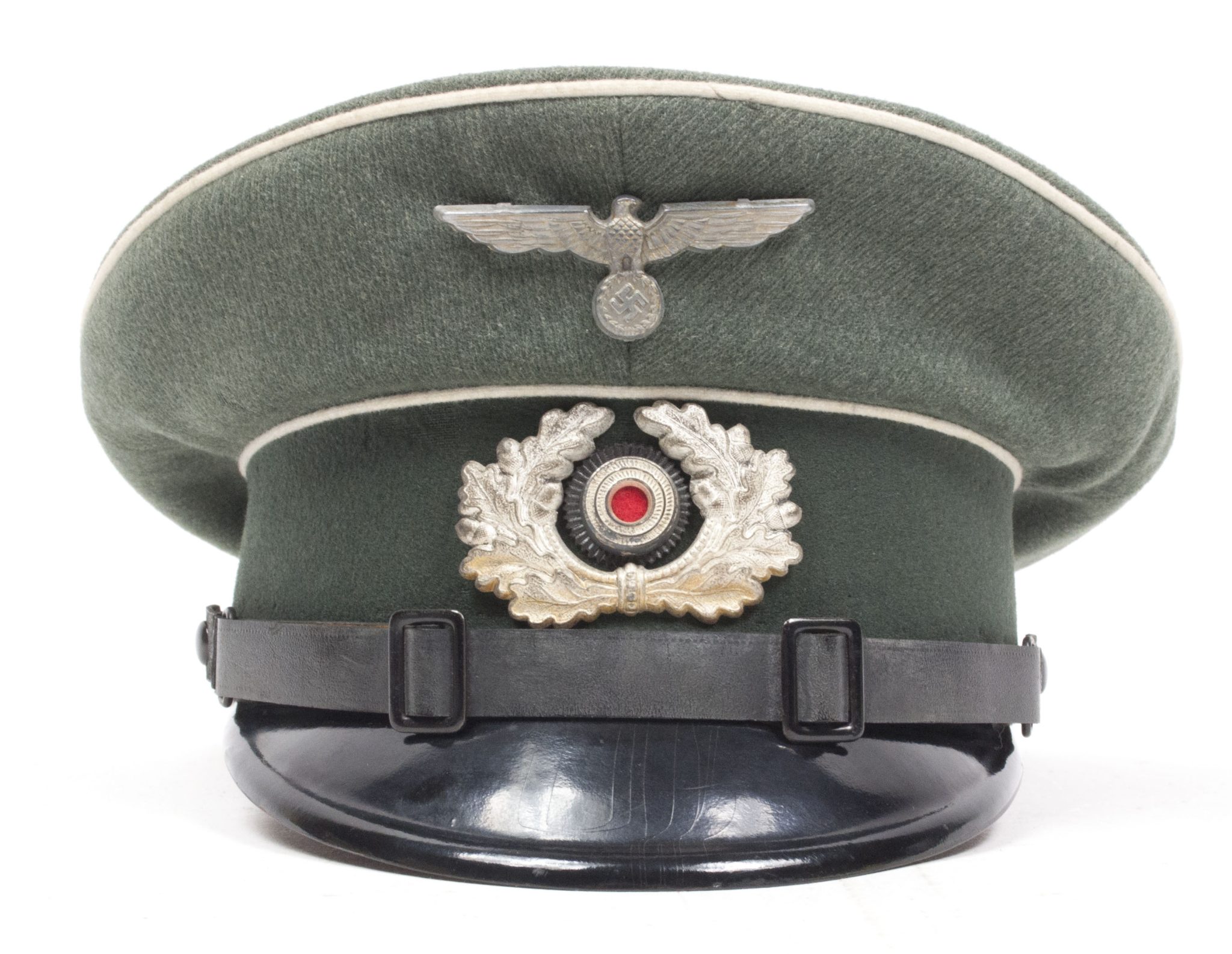 Wehrmacht (Heer) Infanterie Schirmmütze (NAMED 1.M.G. Batl.6) (3)