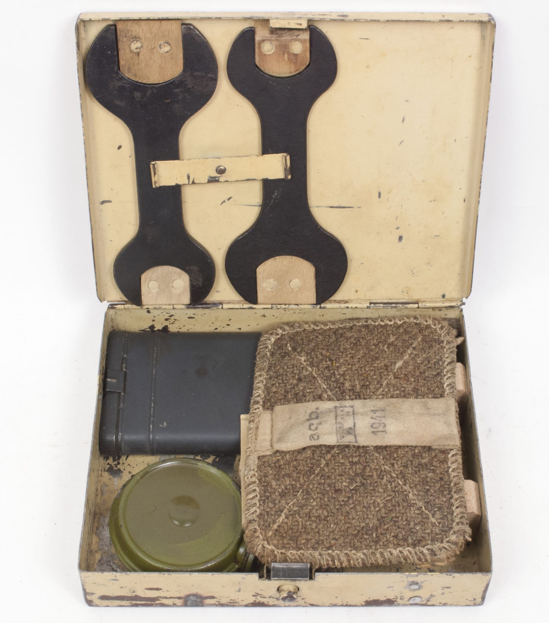 Wehrmacht (Heer) MG. Werkzeugkiste für gepanzerte Fahrzeuge - RARE - Image 18