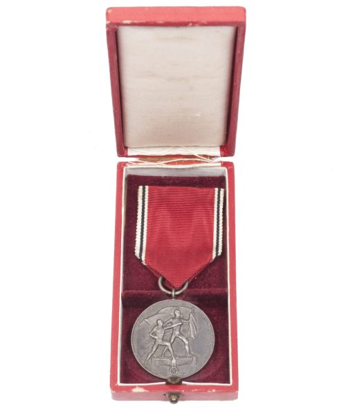 Anschluss medaille + etui Austria annexation medal + case (1938)