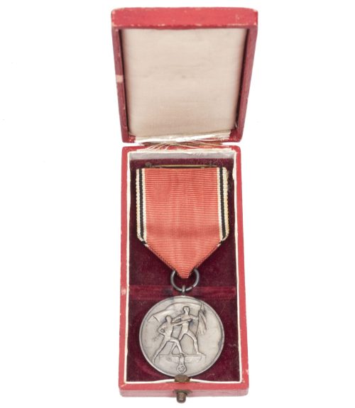 Anschluss medaille + etui Austria annexation medal + case (1938)