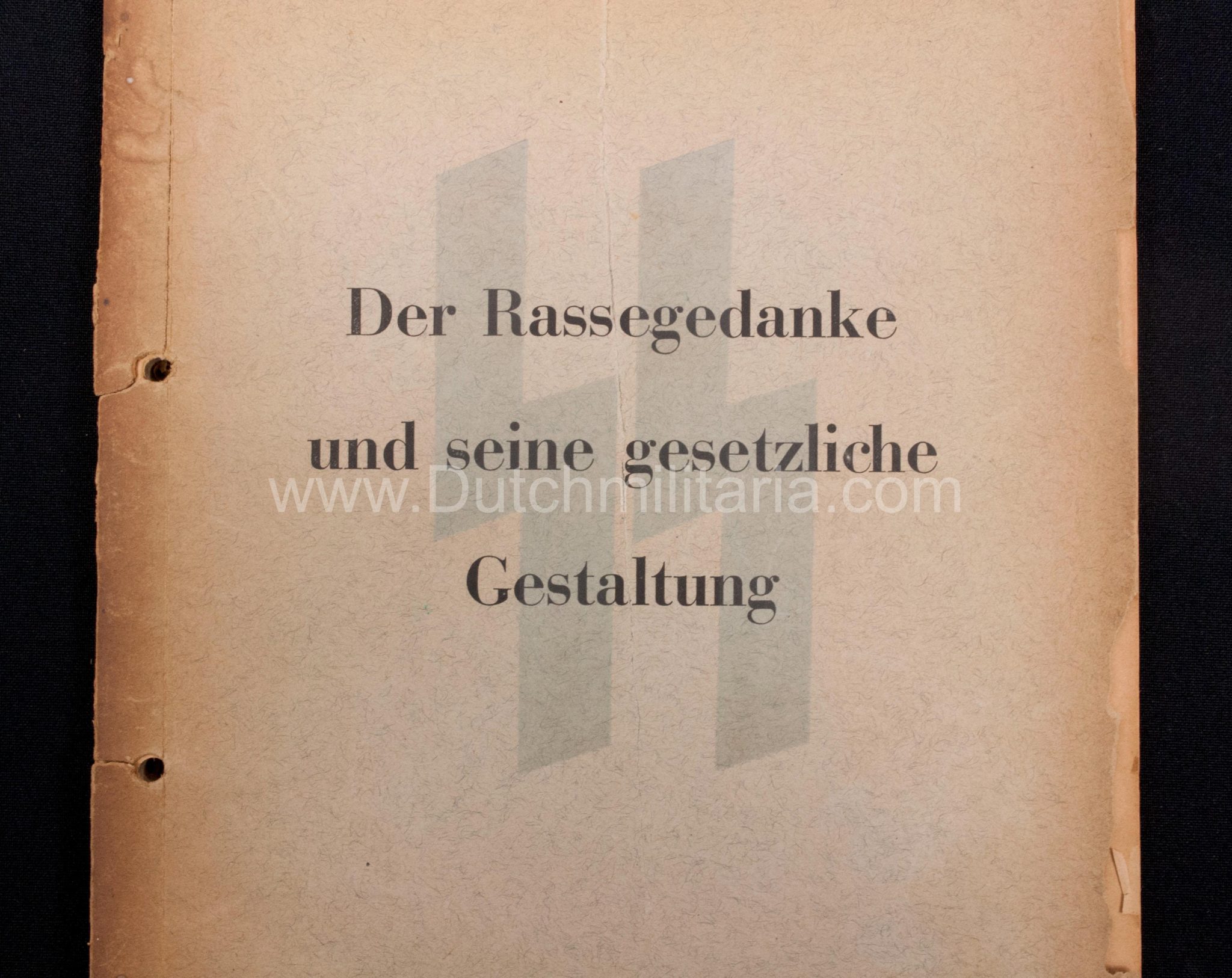 (Book) SS - Der Chef der Sicherheitspolizei und des SD - Der Rassegedanke und seine gesetzliche Gestaltung (1940) - EXTREMELY RARE!!!