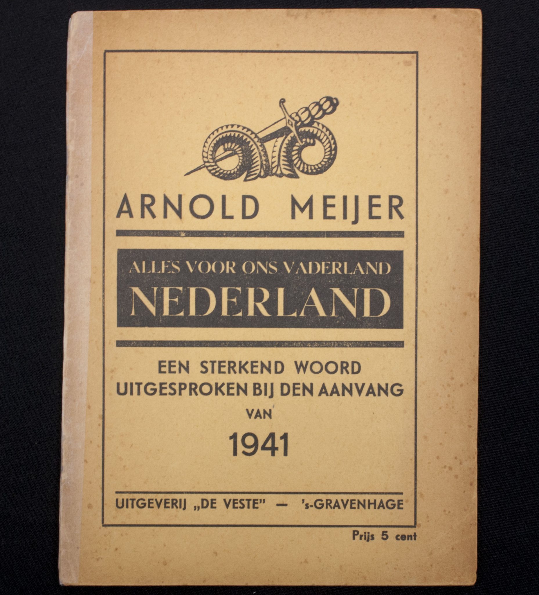 (Brochures) Arnold Meijer - Zwart Front - twee brochures