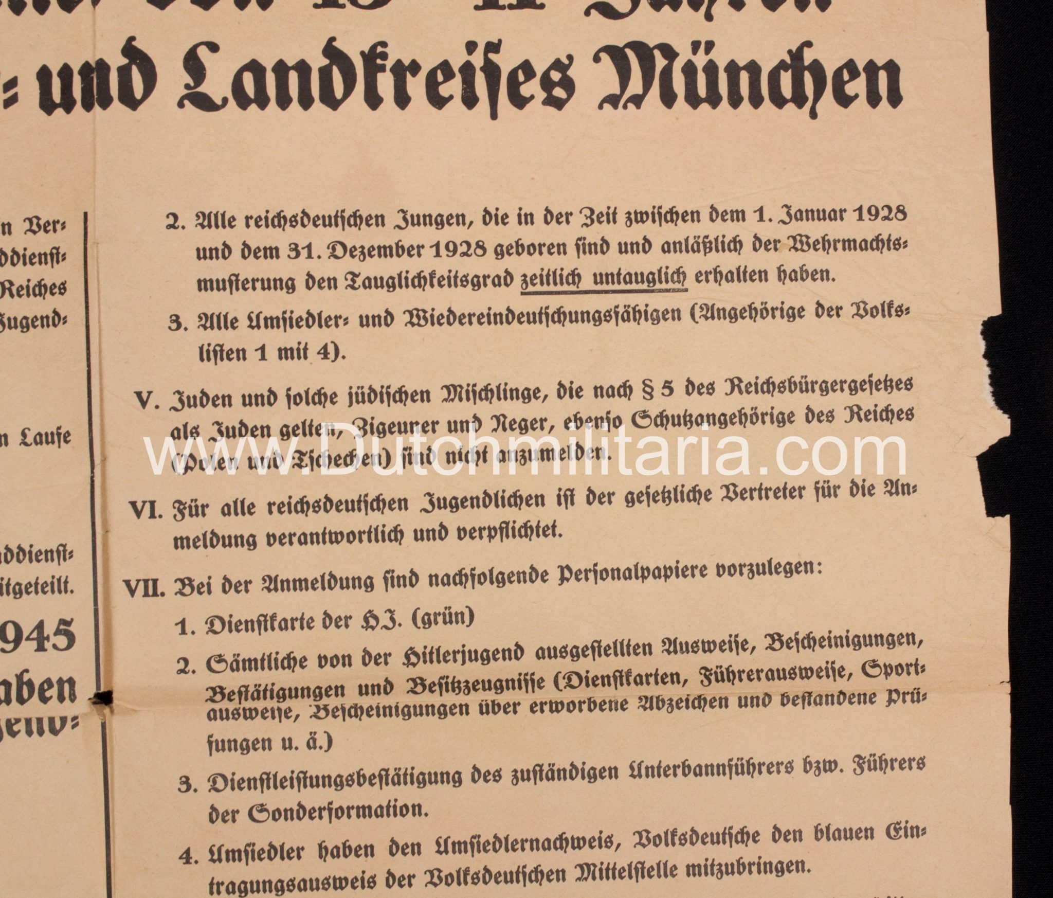 (Poster) Hitlerjugend (HJ) Jugend-Appell der Hitlerjugend 1945 - RARE - Image 8