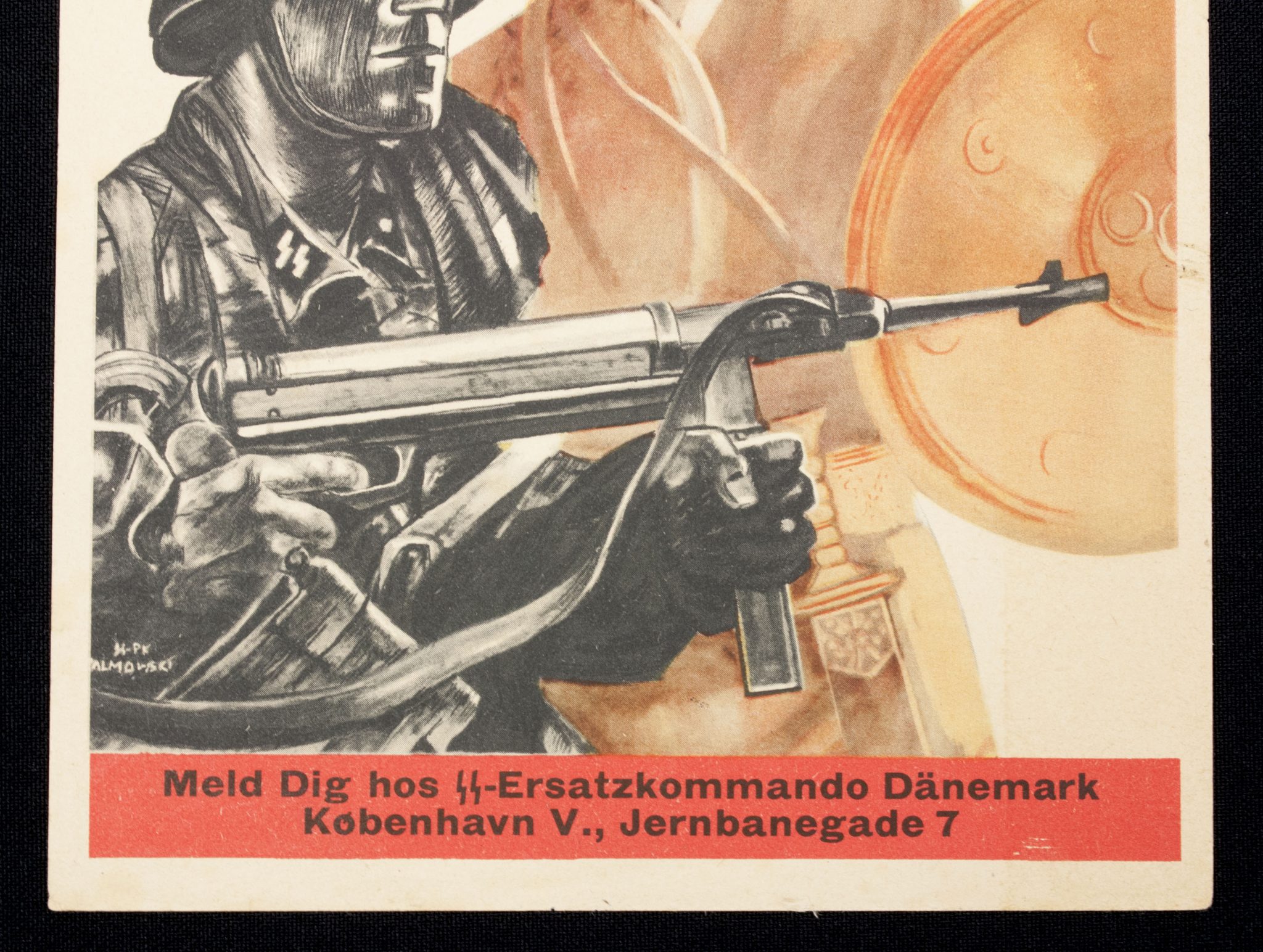 (Denmark) For Danmark! Mod Bolchevismen! SS-Ersatzkommando Dänemark propaganda flyer