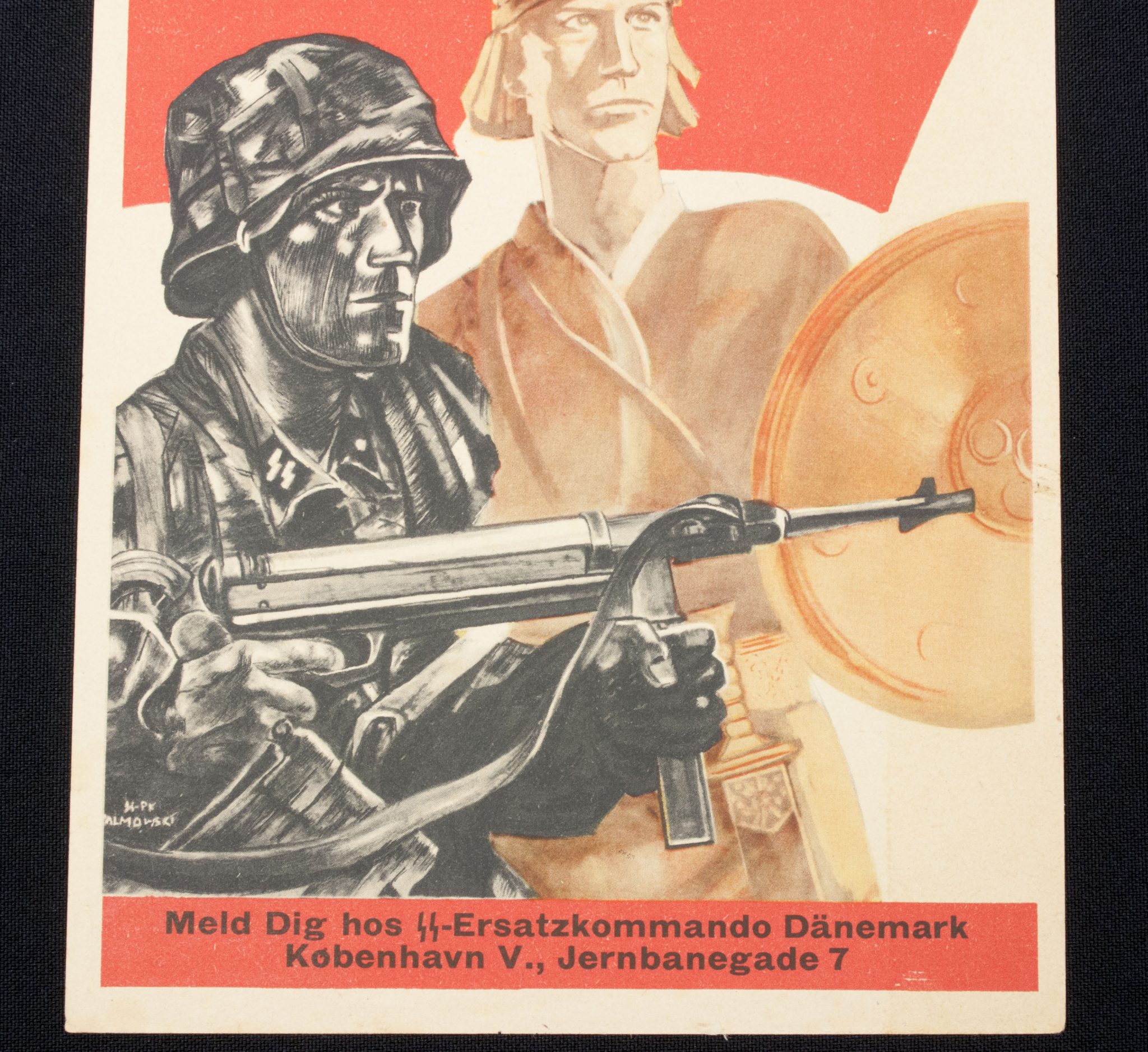 (Denmark) For Danmark! Mod Bolchevismen! SS-Ersatzkommando Dänemark propaganda flyer
