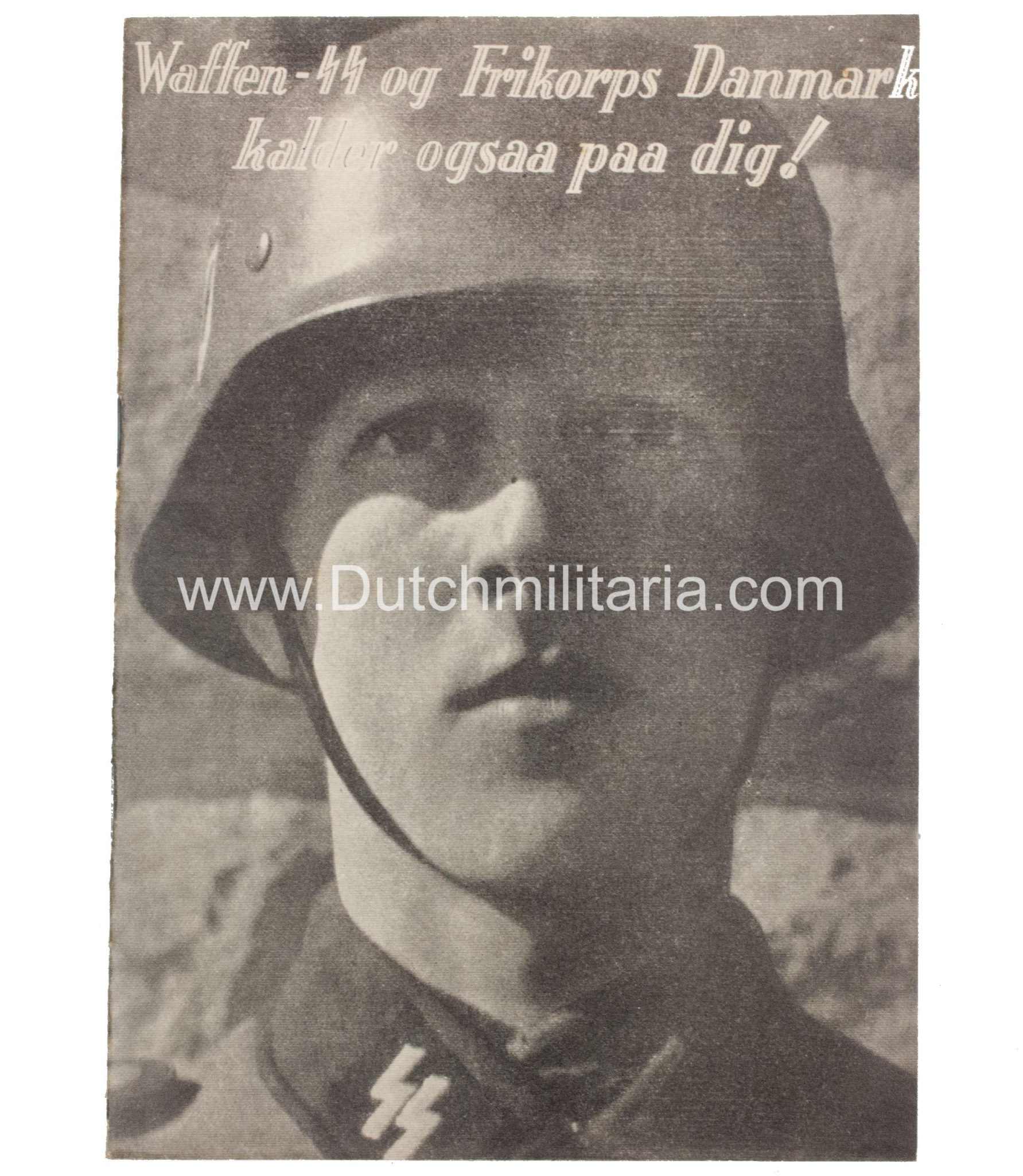(Denmark) Waffen-SS of Frikorps Danmark kalder ogsaa paa dig! (1941) – Extremely Rare (Denmark) Waffen-SS of Frikorps Danmark kalder ogsaa paa dig! (1941) - Extremely Rare