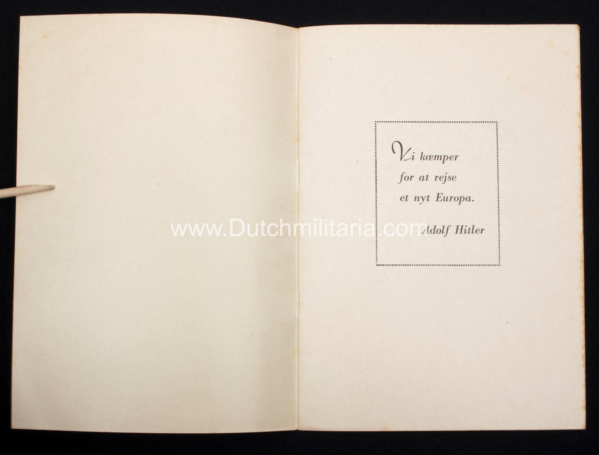 (Denmark) Waffen-SS of Frikorps Danmark kalder ogsaa paa dig! (1941) - Extremely Rare