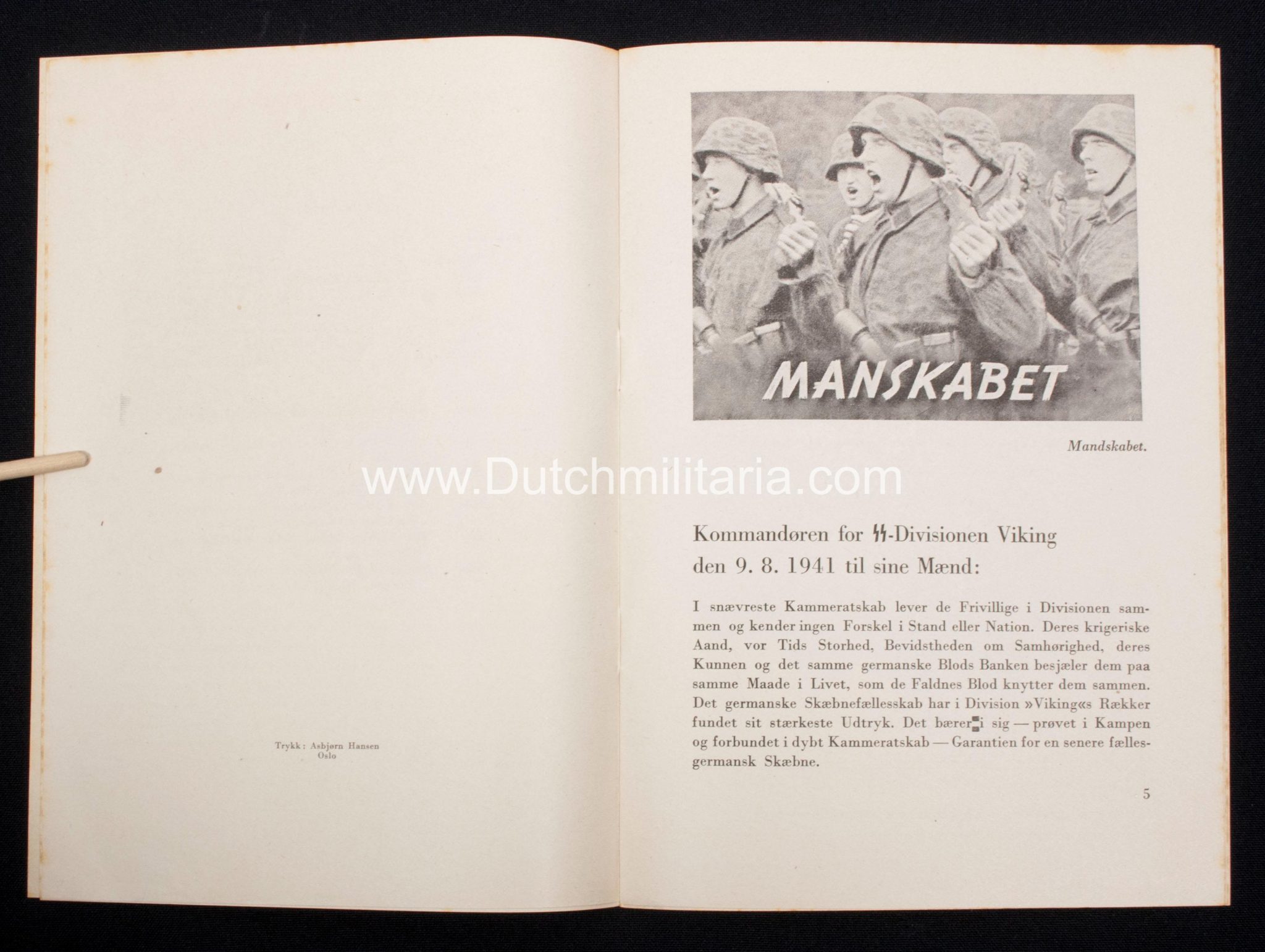 (Denmark) Waffen-SS of Frikorps Danmark kalder ogsaa paa dig! (1941) - Extremely Rare