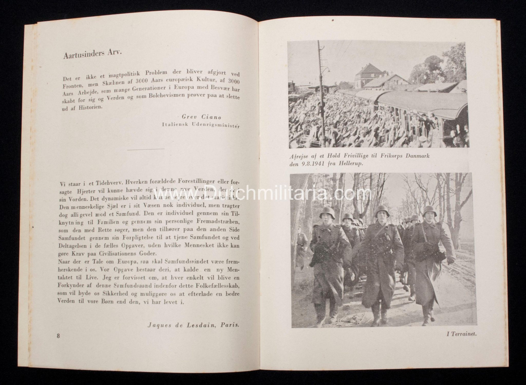 (Denmark) Waffen-SS of Frikorps Danmark kalder ogsaa paa dig! (1941) - Extremely Rare