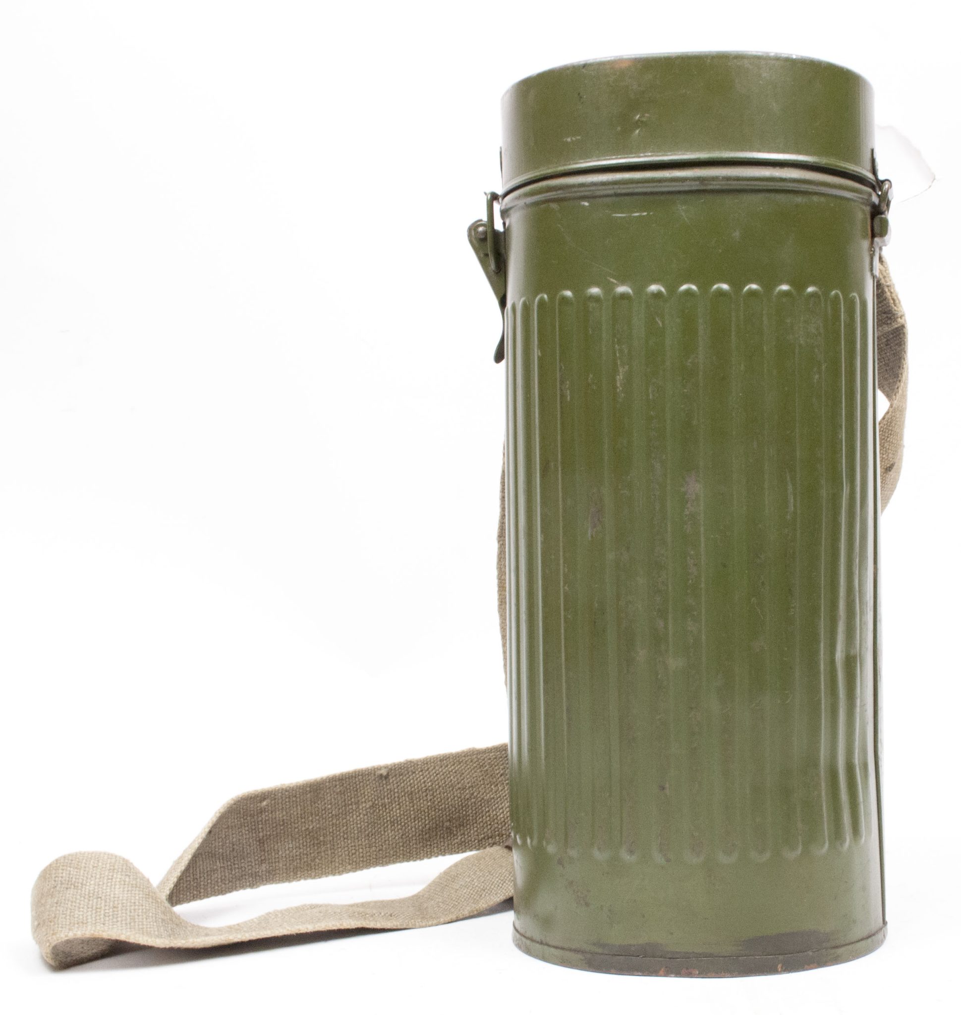 Dutch Army gasmask model H with canister and all extra parts (1940) - RARE - Image 12