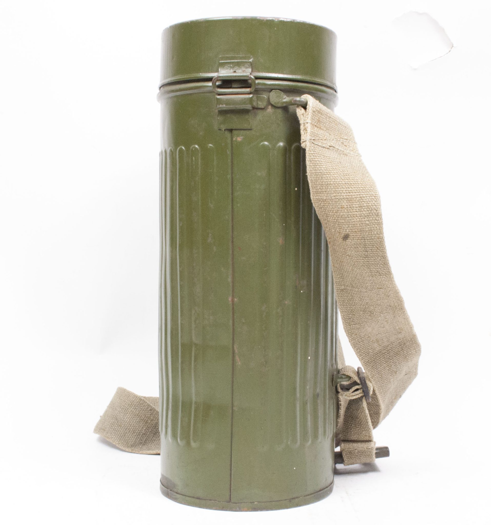 Dutch Army gasmask model H with canister and all extra parts (1940) - RARE - Image 13