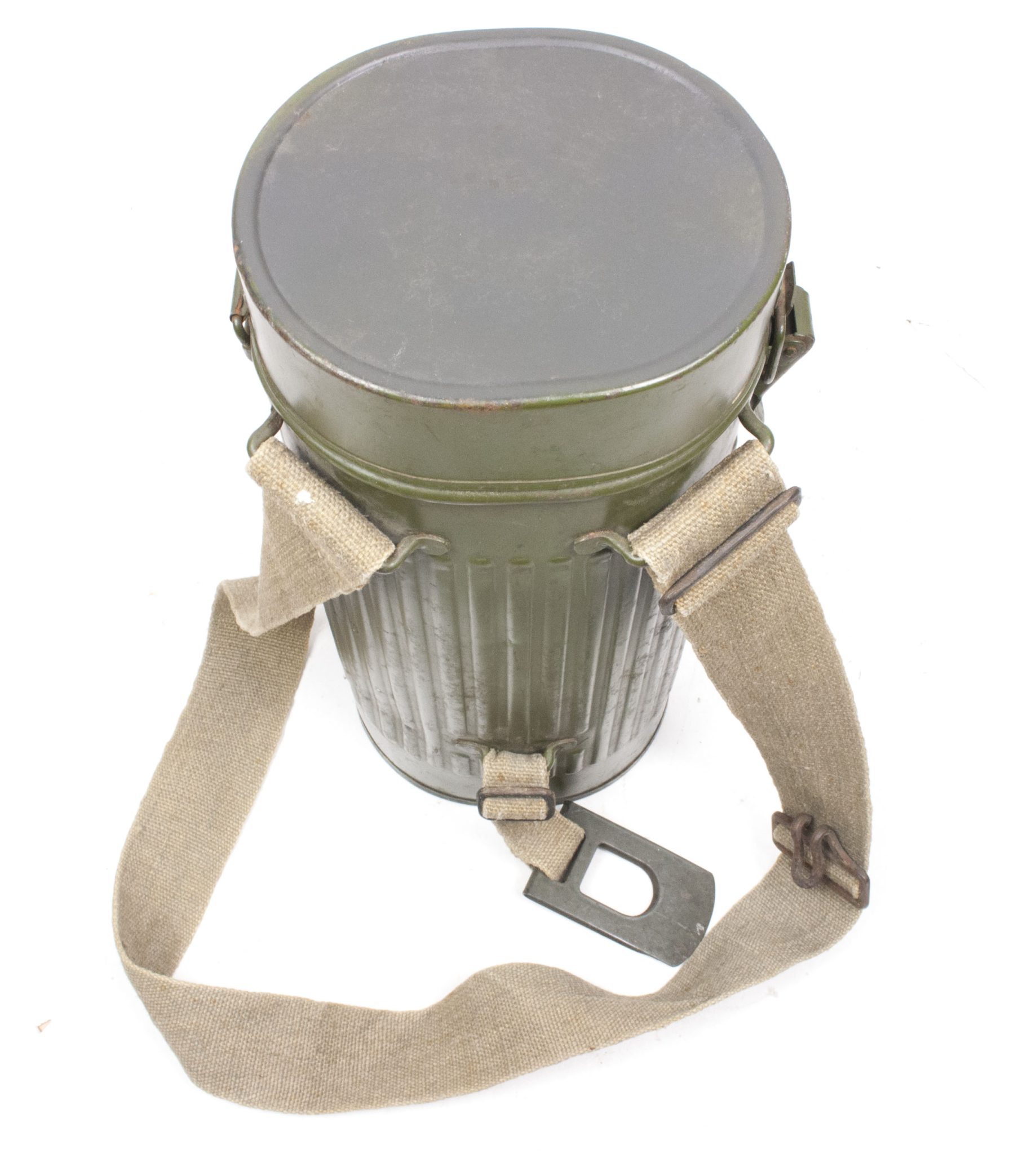 Dutch Army gasmask model H with canister and all extra parts (1940) - RARE - Image 16