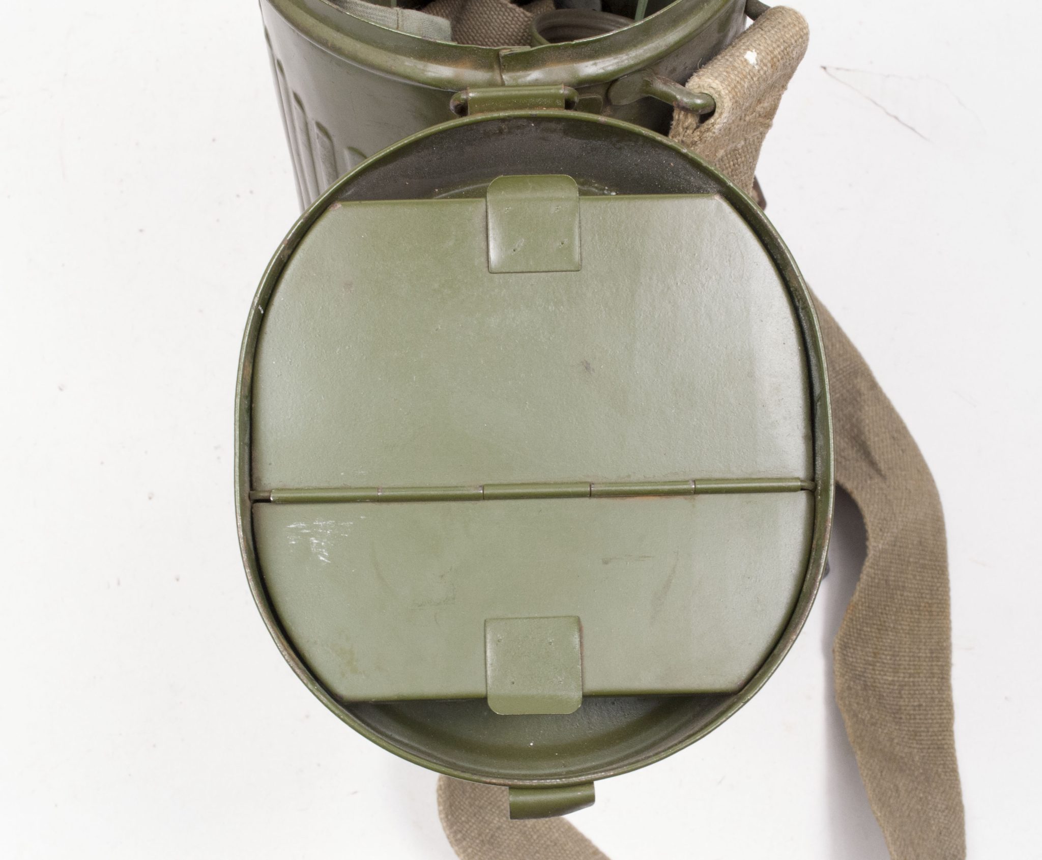 Dutch Army gasmask model H with canister and all extra parts (1940) - RARE - Image 20