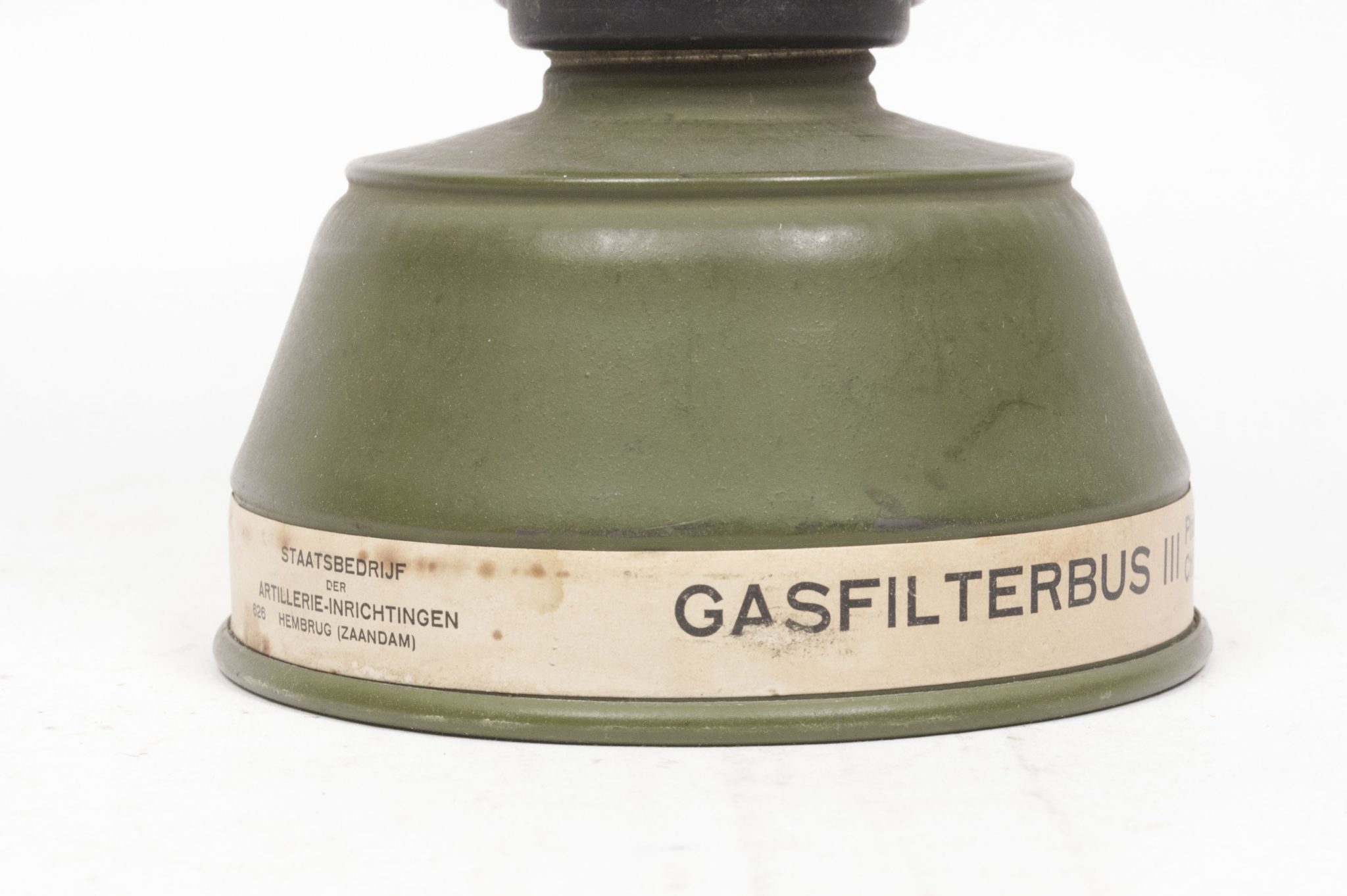 Dutch Army gasmask model H with canister and all extra parts (1940) - RARE - Image 42