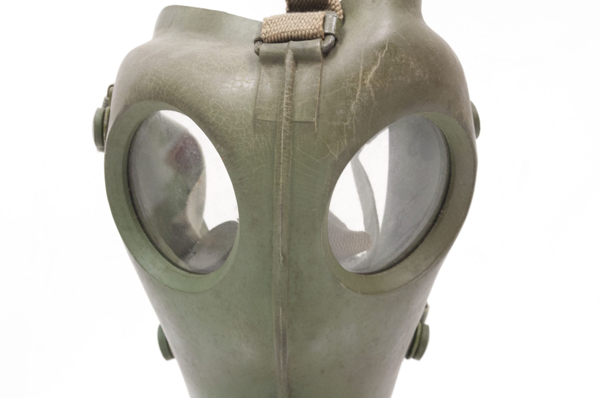 Dutch Army gasmask model H with canister and all extra parts (1940) - RARE - Image 43