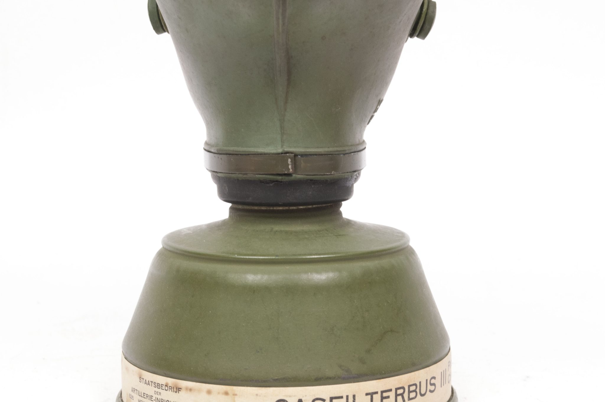 Dutch Army gasmask model H with canister and all extra parts (1940) - RARE - Image 45