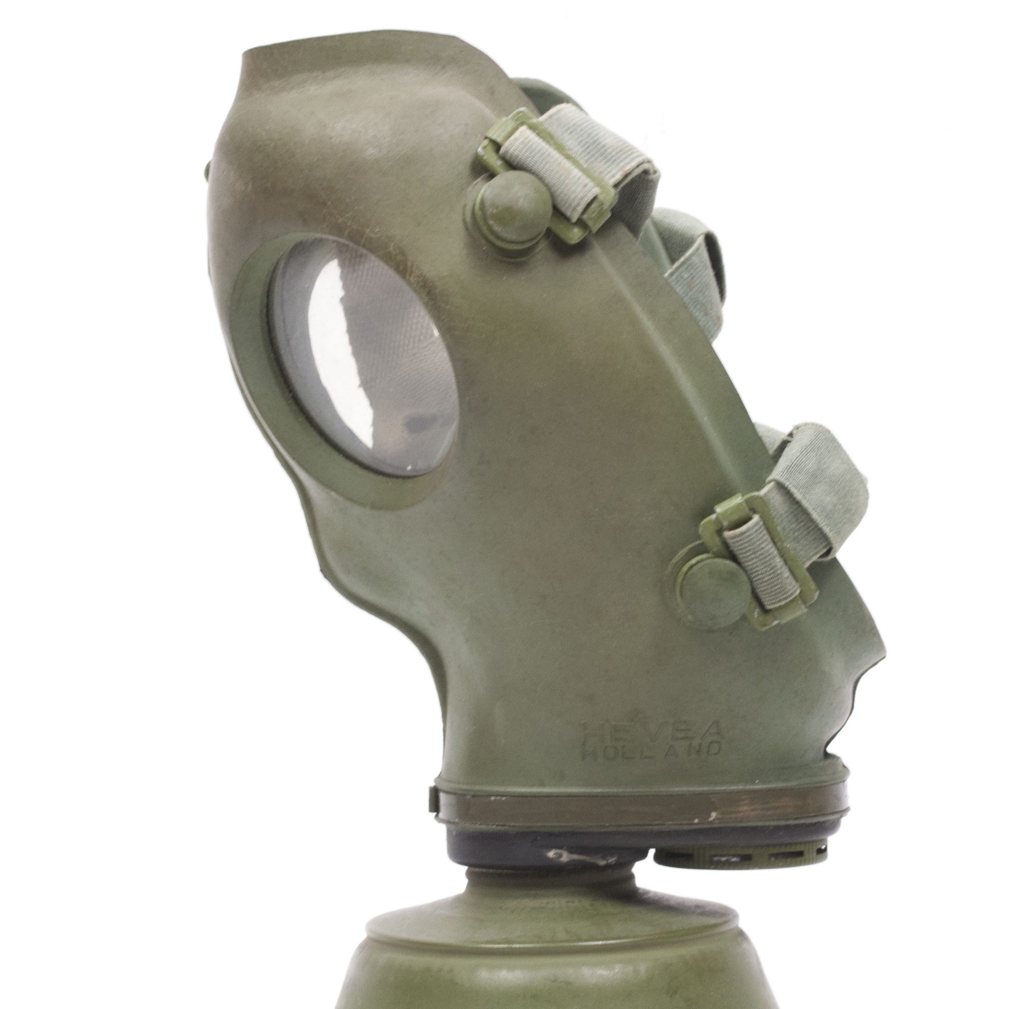 Dutch Army gasmask model H with canister and all extra parts (1940) - RARE - Image 47