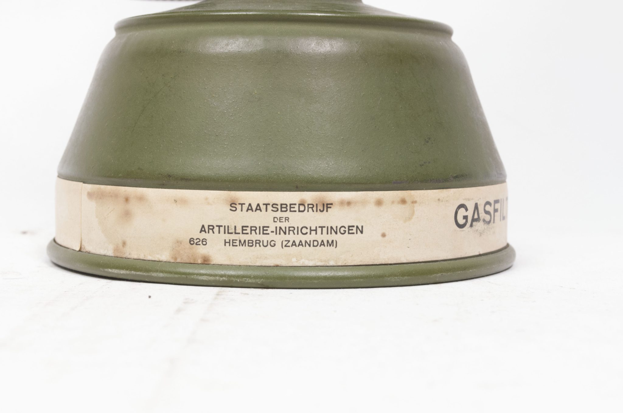 Dutch Army gasmask model H with canister and all extra parts (1940) - RARE - Image 55