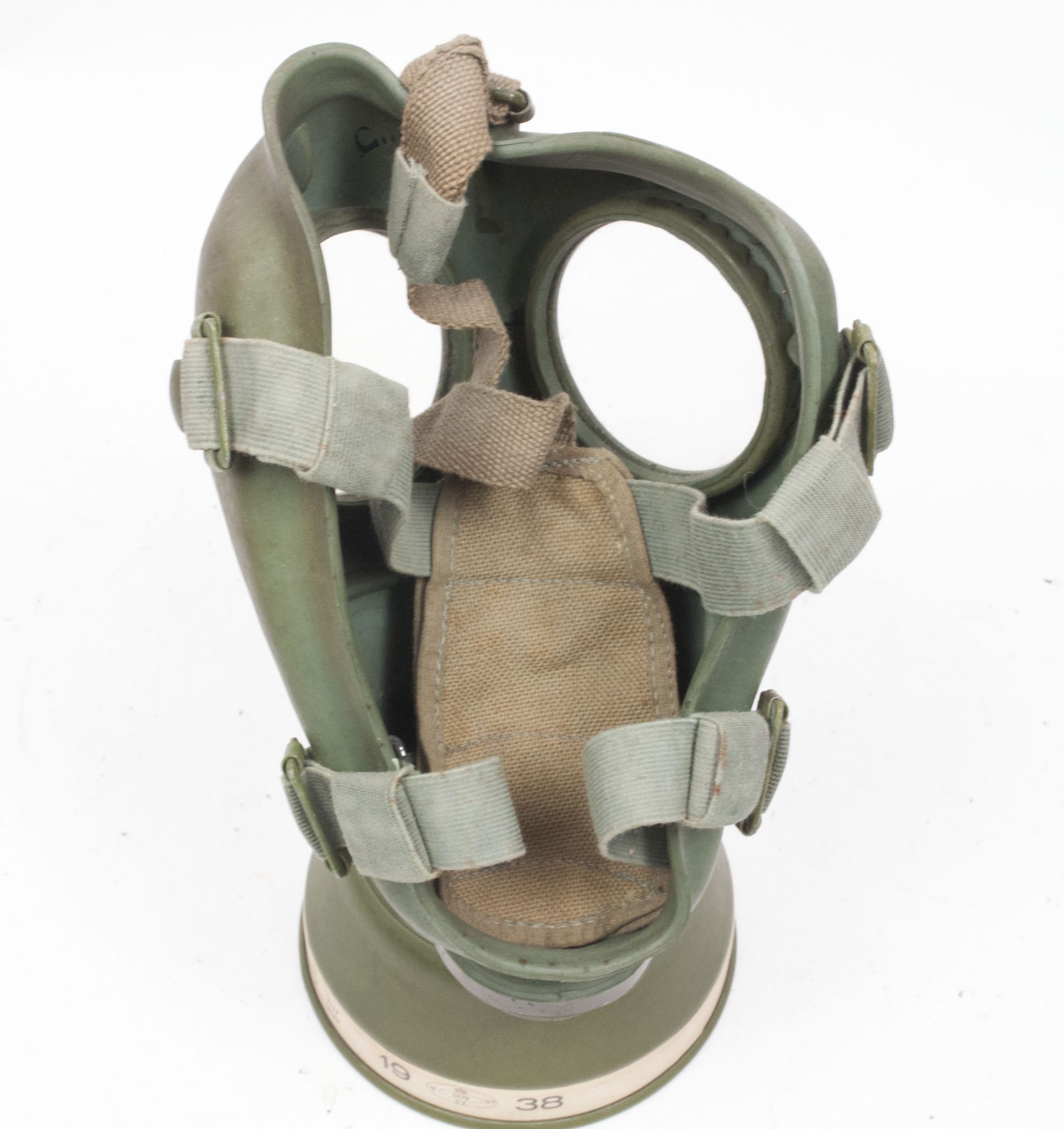 Dutch Army gasmask model H with canister and all extra parts (1940) - RARE - Image 56