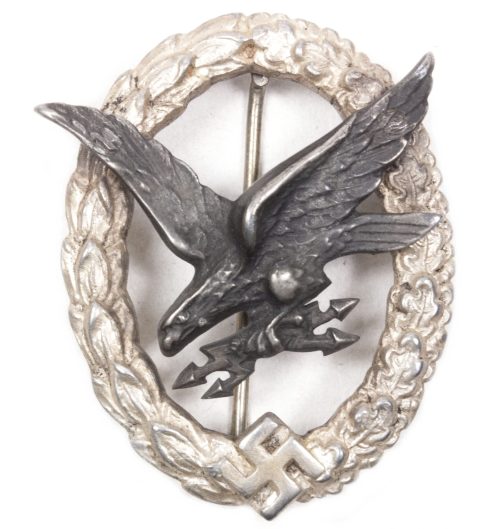 Fliegerschützenabzeichen mit Blitzbündel (C.E.Juncker Berlin SW 68)