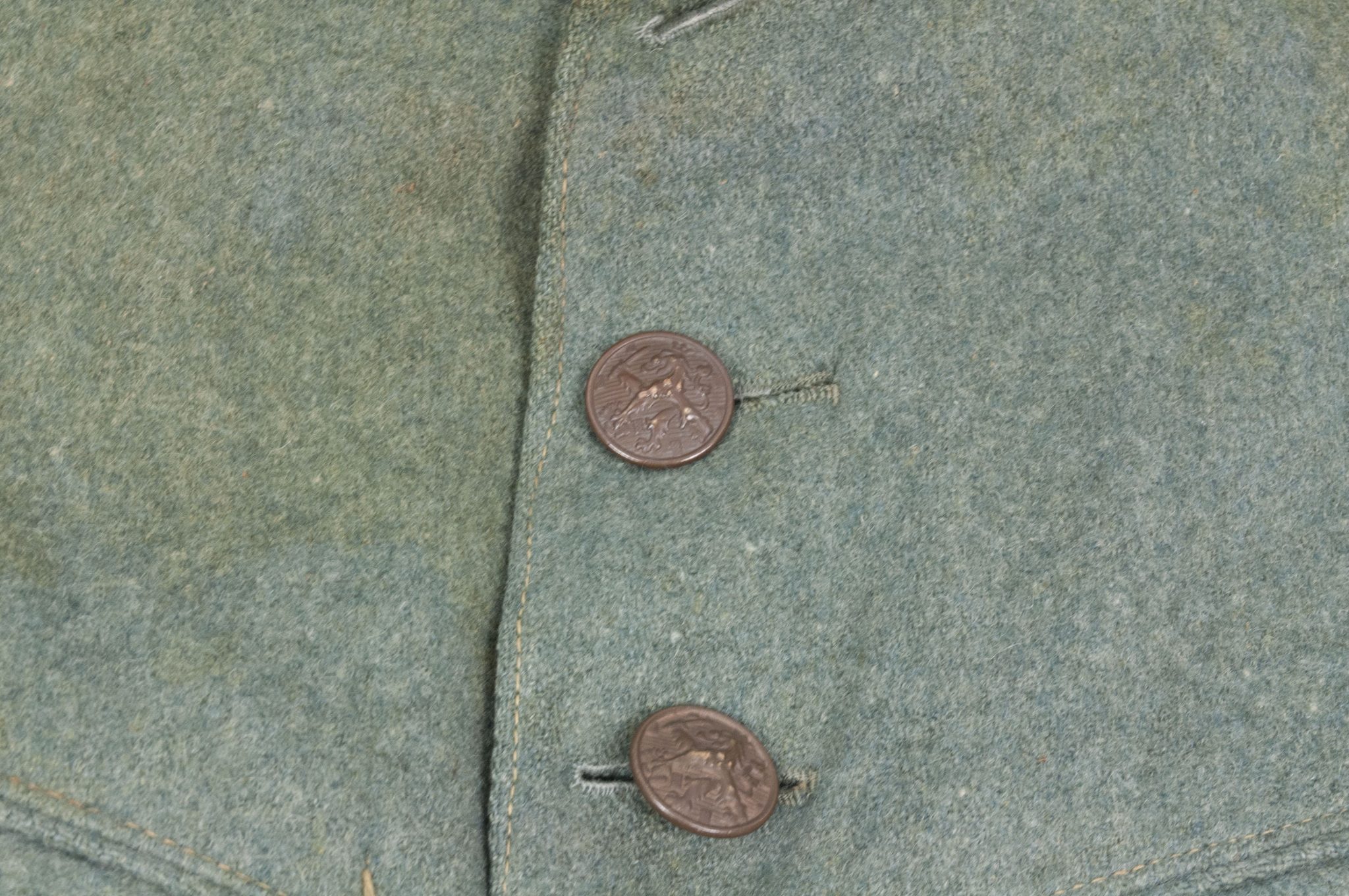 Huzaren hoornblazer Nederlandse Mobilisatie (Soldaat te paard) uniform grove wol / Dutch Army before 1940 mobilisation Husar tunic + breeches - VERY RARE - Image 20