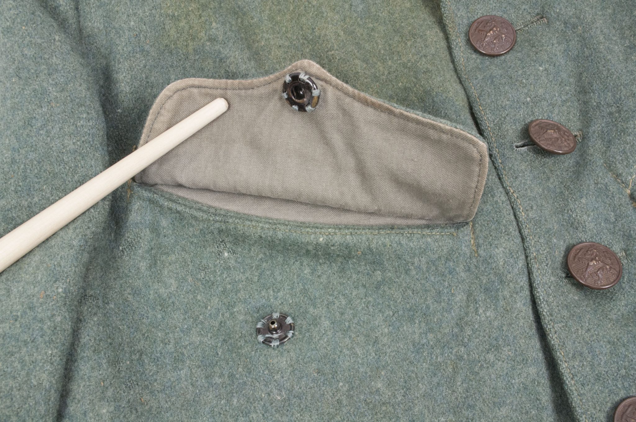 Huzaren hoornblazer Nederlandse Mobilisatie (Soldaat te paard) uniform grove wol / Dutch Army before 1940 mobilisation Husar tunic + breeches - VERY RARE - Image 26