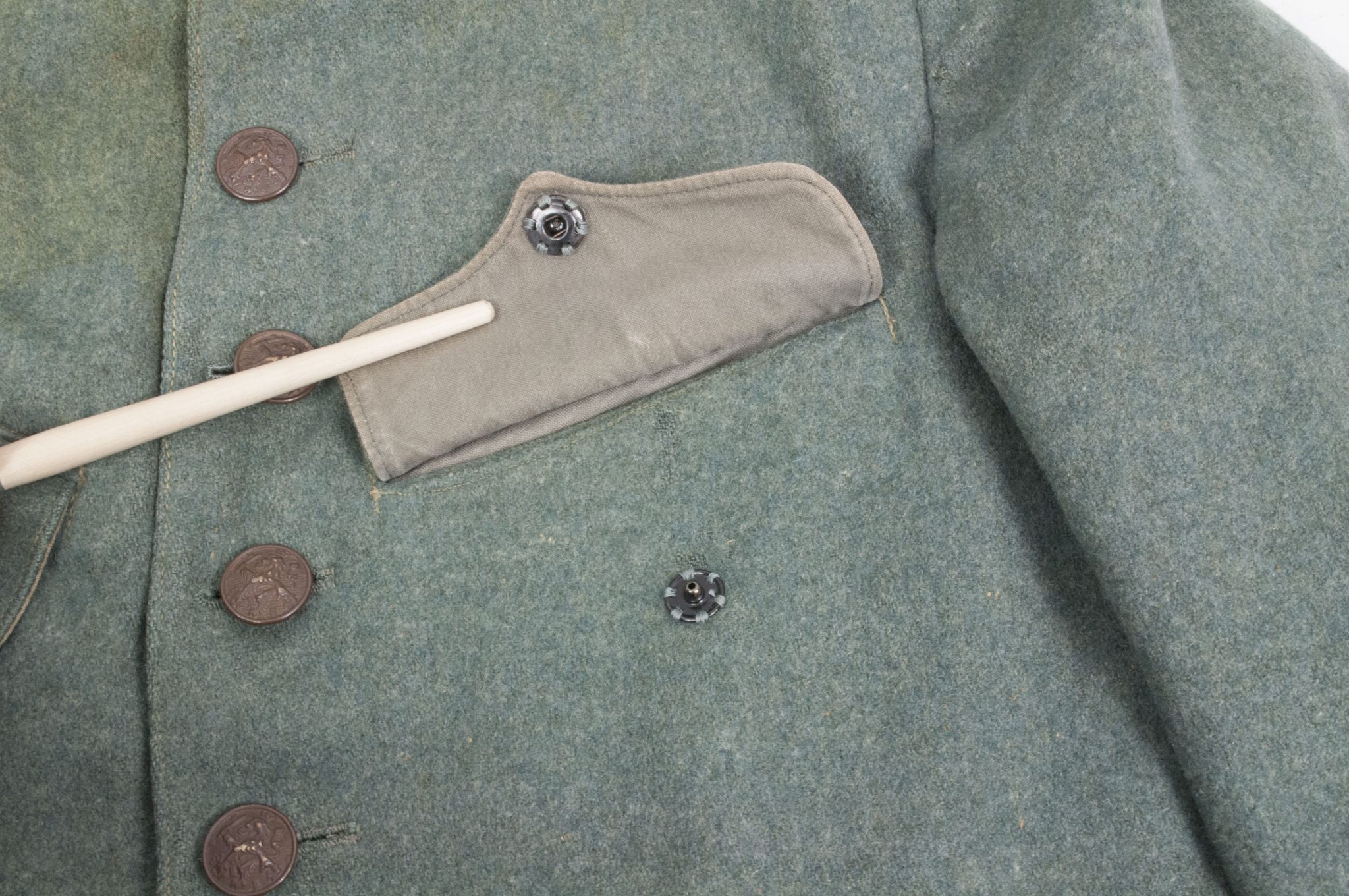 Huzaren hoornblazer Nederlandse Mobilisatie (Soldaat te paard) uniform grove wol / Dutch Army before 1940 mobilisation Husar tunic + breeches - VERY RARE - Image 27