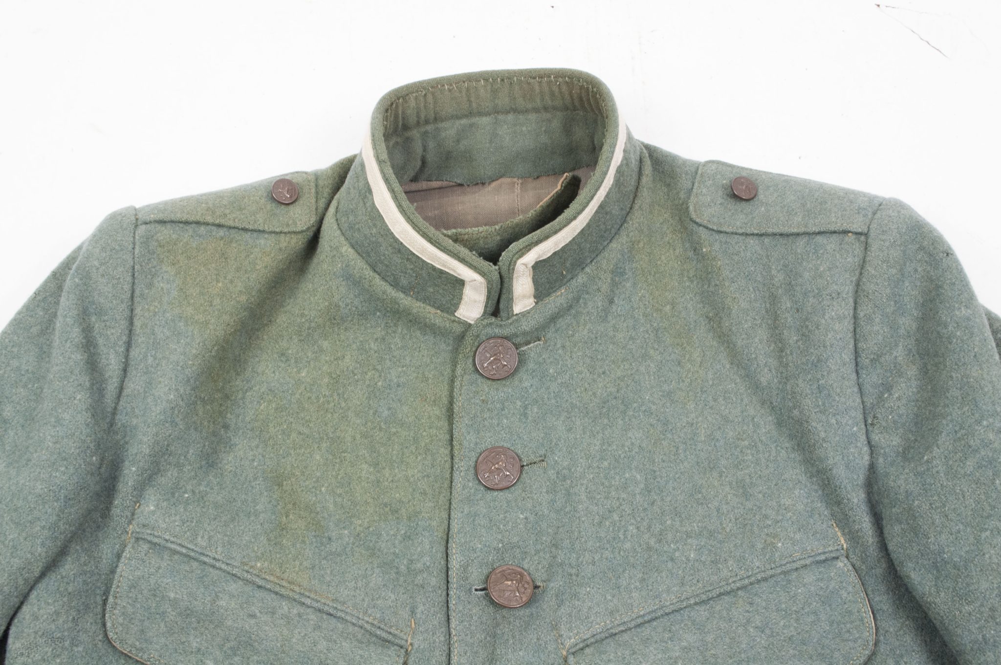 Huzaren hoornblazer Nederlandse Mobilisatie (Soldaat te paard) uniform grove wol / Dutch Army before 1940 mobilisation Husar tunic + breeches - VERY RARE - Image 28