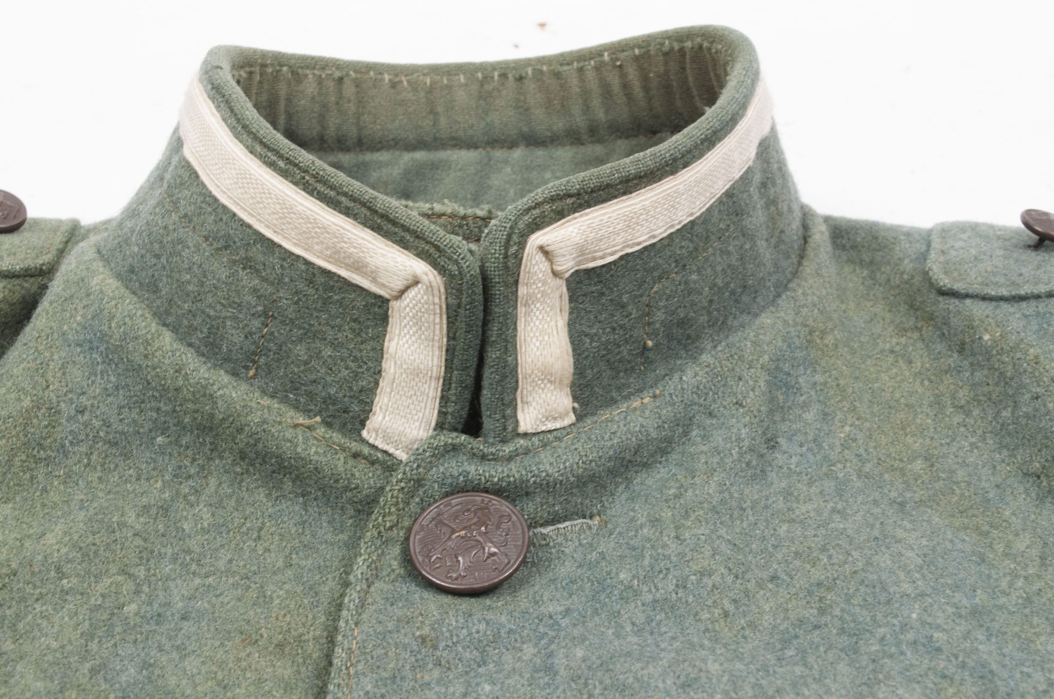 Huzaren hoornblazer Nederlandse Mobilisatie (Soldaat te paard) uniform grove wol / Dutch Army before 1940 mobilisation Husar tunic + breeches - VERY RARE - Image 29