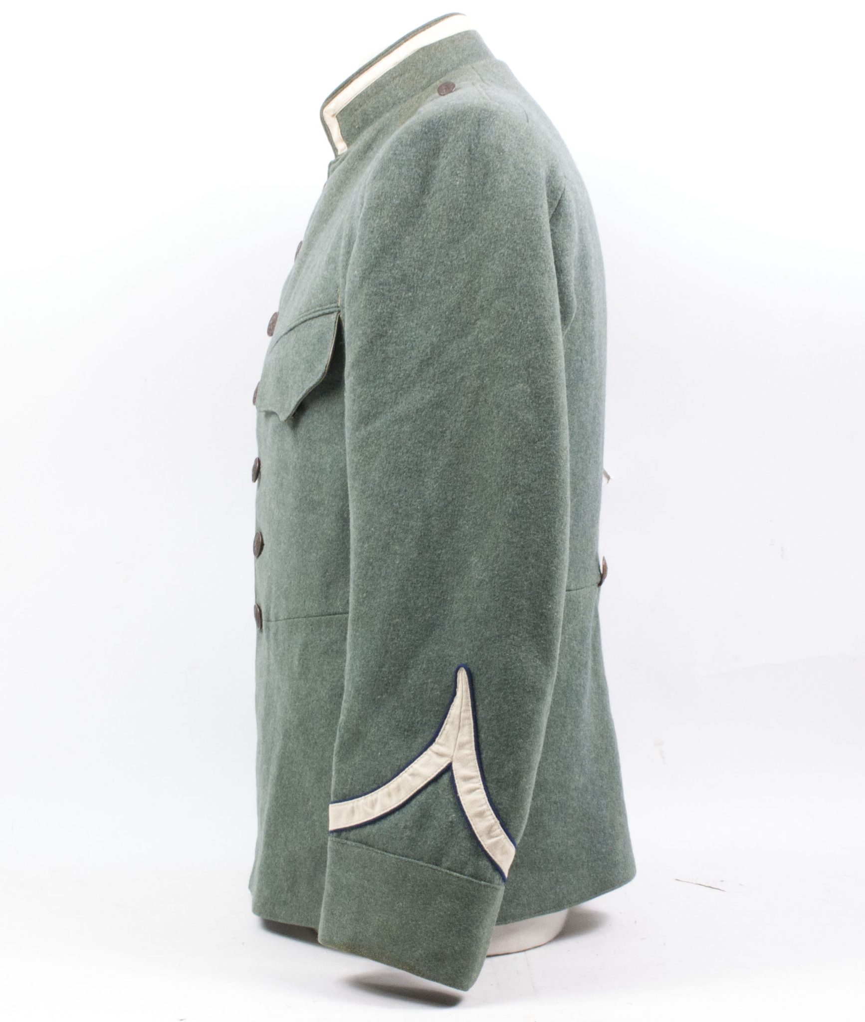 Huzaren hoornblazer Nederlandse Mobilisatie (Soldaat te paard) uniform grove wol / Dutch Army before 1940 mobilisation Husar tunic + breeches - VERY RARE - Image 4