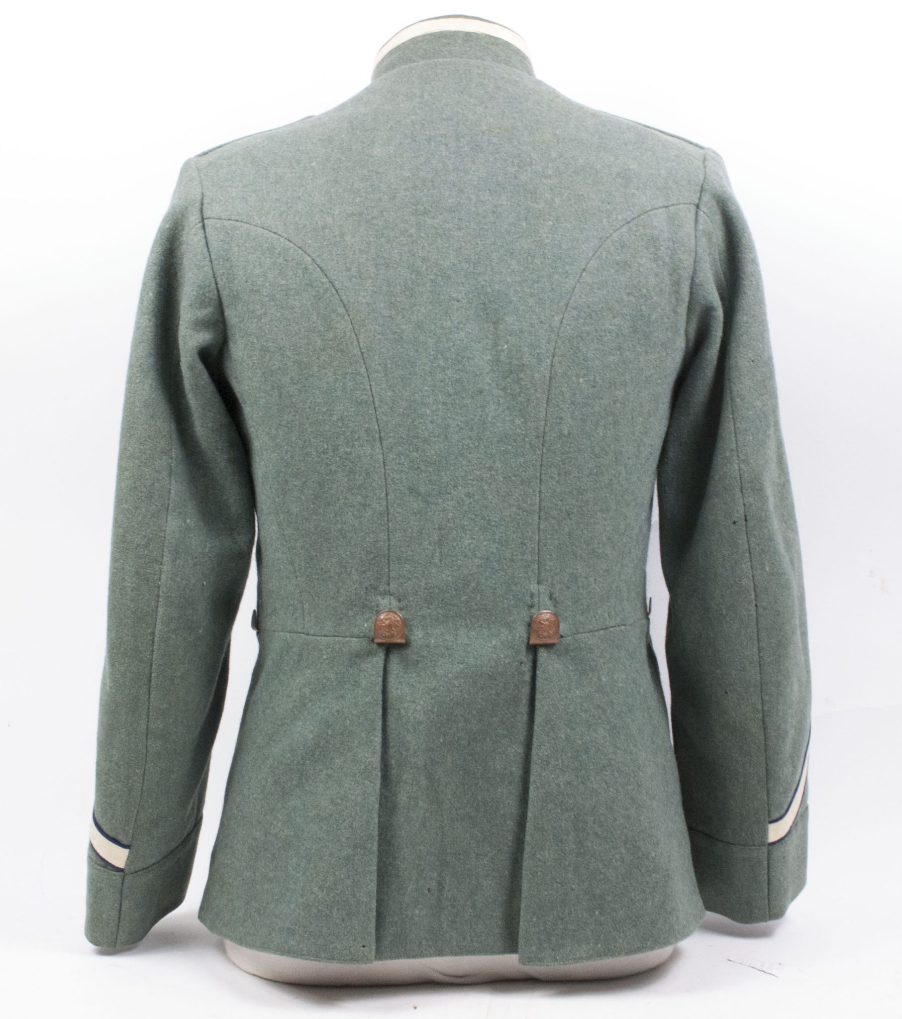 Huzaren hoornblazer Nederlandse Mobilisatie (Soldaat te paard) uniform grove wol / Dutch Army before 1940 mobilisation Husar tunic + breeches - VERY RARE - Image 5