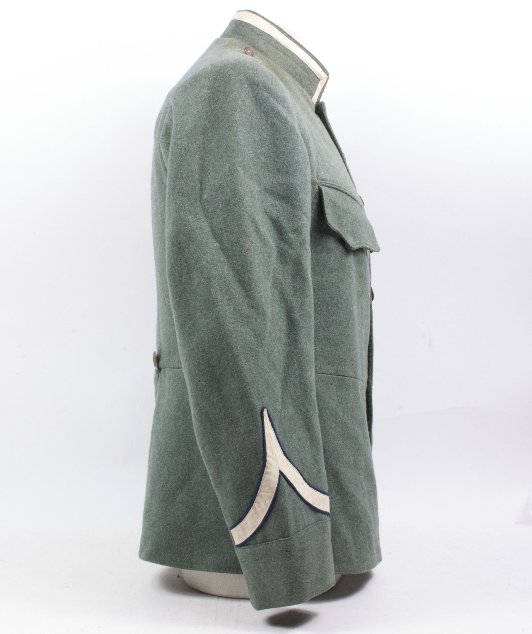 Huzaren hoornblazer Nederlandse Mobilisatie (Soldaat te paard) uniform grove wol / Dutch Army before 1940 mobilisation Husar tunic + breeches - VERY RARE - Image 6